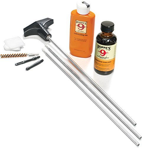 Kit di pulizia della Hoppe per 0,22-0,257 Calibro con asta in alluminio, Clam E/F