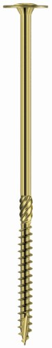 Eurotec Paneltwistec Tellerkopf Holzschraube Stahl gelb verzinkt, Durchmesser/Größe:8.0 x 300 mm 50 Stück