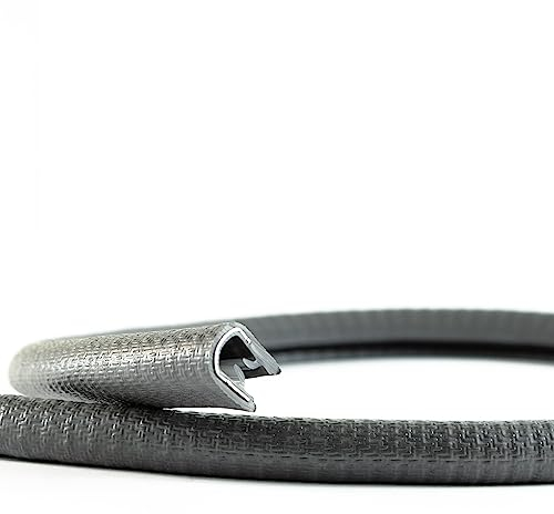 EUTRAS [10m] Kantenschutz 1-4,5 mm grau-anthrazit – hält ohne Kleber – perfekt für Bleche und Arbeitsschutz – schützt und entschärft Kanten – Industriequalität Made in Germany