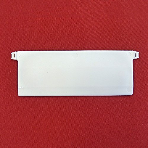 Easy-Shadow - 40 Stück Hochwertige Beschwerungsplatten inkl. Verbindungskette Gewicht für Lamellenvorhang Stofflamellen Breite 127 mm - weiß