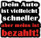wall-art-design Fun Aufkleber Dein Auto ist zwar schneller, Aber meins ist bezahlt ! 10x9 cm selbstklebend, glänzend für Auto, Motorrad, Fahrrad, Boot oder Caravan