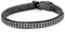 s. Oliver Damen-Armband Lederarmband Swarovski Elements Edelstahl Kristall grau Rundschliff 21 cm - 544740