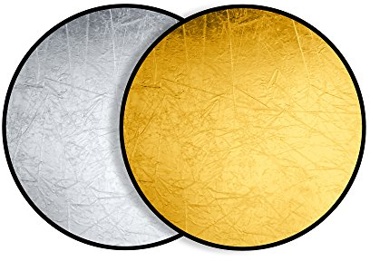 Bresser F000216 TR-5 Faltreflektor 110 cm rund gold/silber