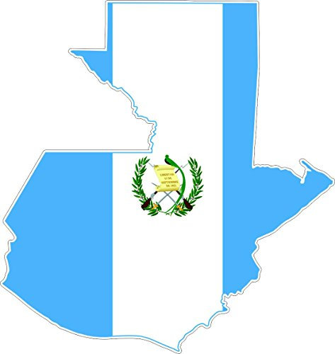Guatemala Map Flag Vinyl Car Sticker/Decal