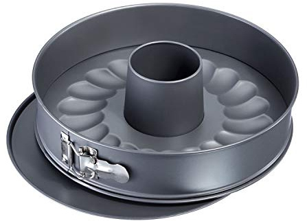 Westmark Springform mit zwei Böden, Ø 28 cm, mit Antihaftbeschichtung, kaltgewalzter Stahl, Back Meister, Anthrazit, 32692270