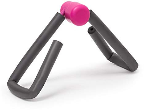 Relaxdays Heimtrainer Oberschenkeltrainer mit Bügeln, Grau, M, 10019273