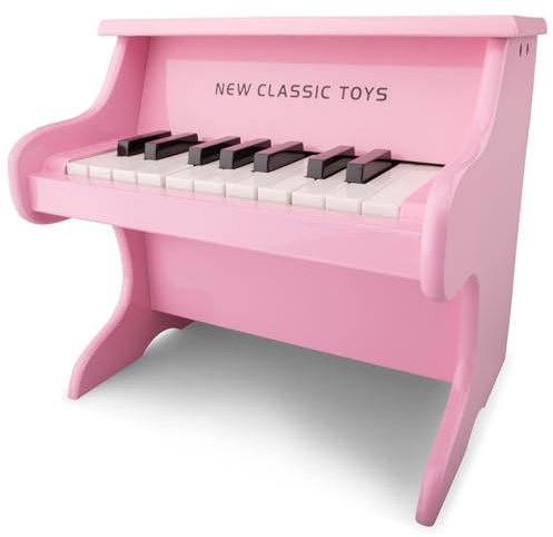 New Classic Toys - 10158 - Musikinstrument - Piano - Rose - 18 Tasten