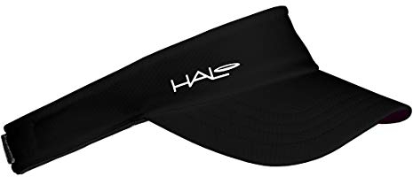 Halo Headband Sweatband Sport Visor, Black,One Size