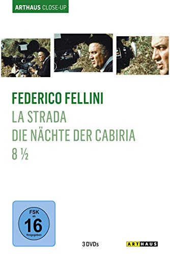 Federico Fellini - Arthaus Close-Up ( La Strada - Das Lied der Strasse / Die Nächte der Cabiria / 8 1/2 ) [3 DVDs]
