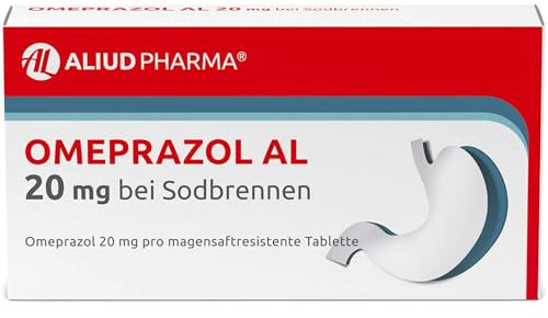 Omeprazol AL 20 mg Tabletten bei Sodbrennen, 7 St. Tabletten