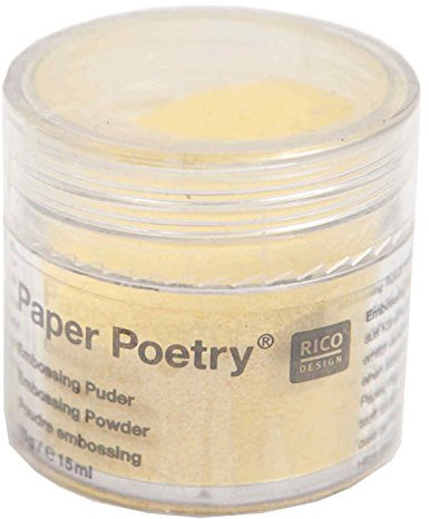 Rico Design Acrylfarben-Set Opal/Künstlerset Embossing Powder, Gelb