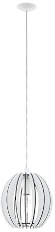 EGLO COSSANO Hängeleuchte, Stahl, 40 W, Ø 19 cm,, Weiß