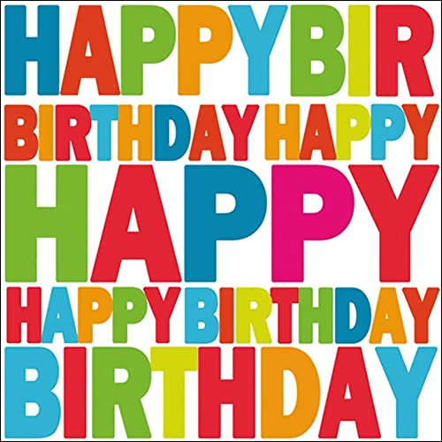 20 x Ambiente Servietten BIRTHDAY Geburtstag bunt 33x33cm 3-lagig