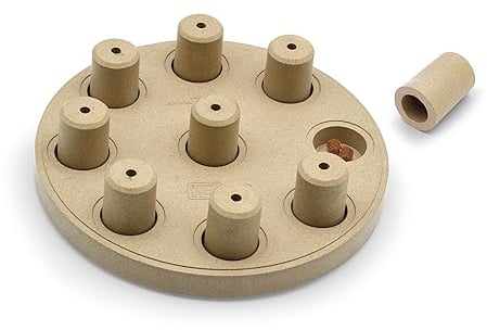 Outward Hound Nina Ottosson Dog Smart Treat Puzzle Enrichment Toy, Level 1 Beginner, Tan, Composite