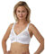 Marlon Women Front Fastening Soft Cup Non Wired Bra Cup B-E 2 Pack White 44E