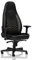 noblechairs ICON Chaise de Gaming - Chaise de Bureau - Cuir Synthétique PU - Design du Siège de Course - Noir / Or