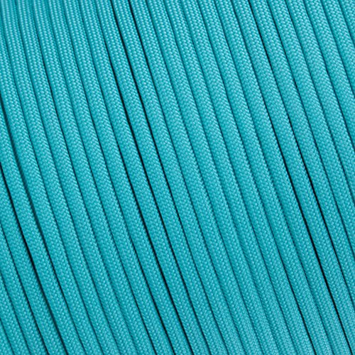 Paracord Parachute 550 Seil Typ III 7 Stränge, über 300 Farben, türkis, 1 Foot
