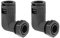 sourcing map Corrugated Tube Connector 90 Degree AD10 Conduit Hose Joint Clamps 2Pcs