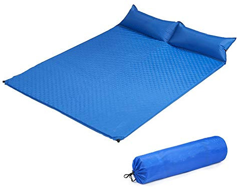 Dance angel Ultraleichte Schlafmatte Doppelmatratze Mit Kissen Aufblasbar Luft Picknick Zelt Waben Camping Pad - wasserdicht Und Feuchtigkeitsbeständig - Kompakt Und Tragbar Matratze