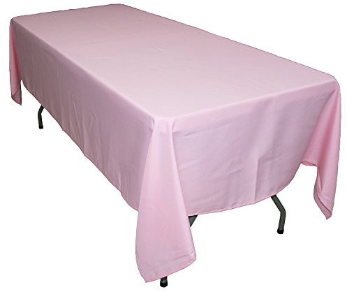 KaitatsuSen Rechteckige Tischdecke aus Polyesterstoff, Rosa, 150x300cm