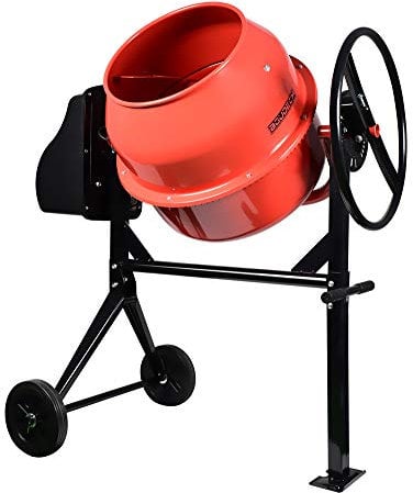 Betoniera Impastatrice Elettrica Miscelatore Cemento Con Due Ruote con Certificazione CE. Da 70L 275W e 140L 550W (140L)