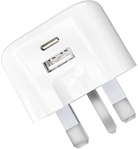 USB C Fast Charger Plug with 20W for iPhone 14/14 Plus/14 Pro/14 Pro Max/iPhone 12 13/13 Pro/13 Pro Max,11 SE 2020 XS XR,iPad,AirPods,Apple Watch PD Mains UK Type C Wall Charging Power Adapter