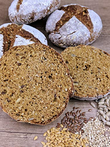 Adamsbrot - Eiweiß Brötchenbackmischung 4-Korn 200g Beutel