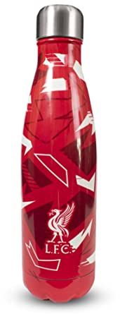 Hy-Pro Bouteille isotherme sous licence officielle Liverpool F.C. – Acier inoxydable, double paroi, bouteille isotherme, design délavé, légère, étanche, excellente idée cadeau de football