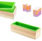 DIY silikonform für seifen,seifenform mit holzbox,seifenform rechteckig,handgemachte seifen silikonform,seifenherstellung form,backform rechteckig silikon,kuchen backen form
