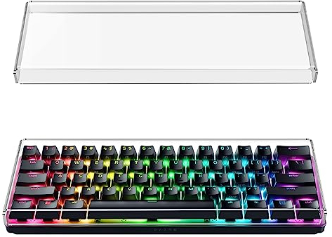 Geekria Premium Acryl Tastatur Staubschutz für 60% kompakte 61 Tasten Tastatur kompatibel mit Razer Huntsman Mini 60% Gaming, RK ROYAL KLUDGE RK61 Tastatur