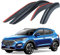 Goodyear Windabweiser für/kompatible mit Hyundai Tucson Zubehör 2015-2020 TL - Stick-on Regenabweiser - Autofenster Regenschutz - Ermöglichen Frischluft - Waschstraßenfest - Einfache Montage 4 Set