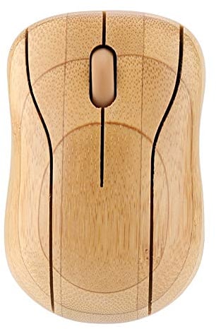 KIMISS Bamboo Mouse USB Bamboo Wireless Mouse 2,4 GHz Bamboo Wireless Optical Mouse PC Laptop Cfor OMPuter Holz Holz
