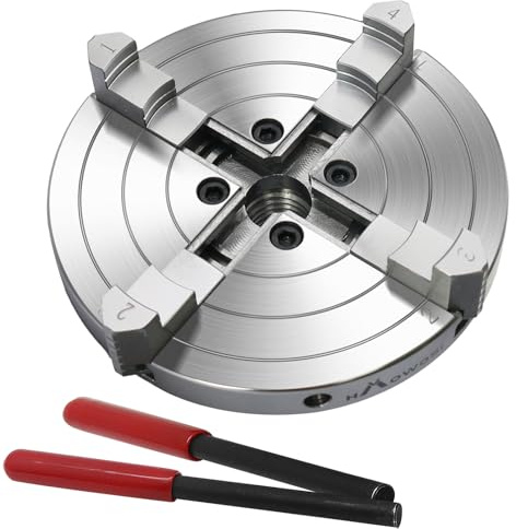 Wood Lathe Chuck 6 inch 4 Jaws Self-Centering Lathe Chucks