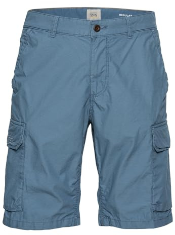 camel active Herren Regular Fit Cargo Shorts mit Minimal Print Blau, menswear-40IN