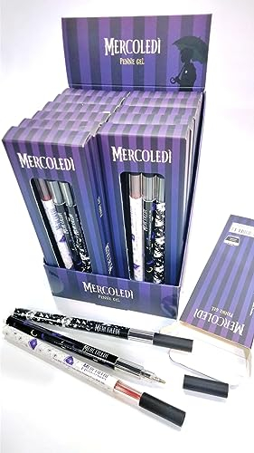 Set 3 Penne MERCOLEDI ADDAMS - Set Scrittura - Penne Scuola, Ufficio - Seven