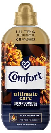 Comfort Ultimate Care Heavenly Nectar Fabric Conditioner pack of 8 with Pro-Fibre technology for complete clothes protection 68 wash 1.02 L