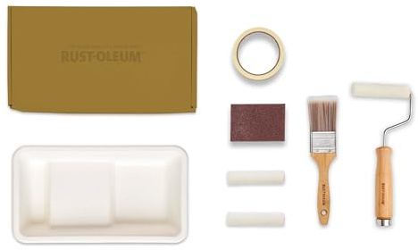 Rust-Oleum Ready to Roll - Eco Paint Kit (Small) - Bathroom Wood & Cabinet Matt Warming Yellows