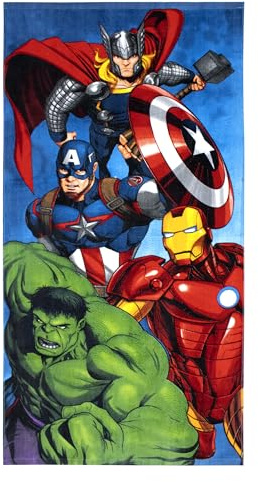 Marvel Avengers Strandhandtuch, Mehrfarbig, einzigartig