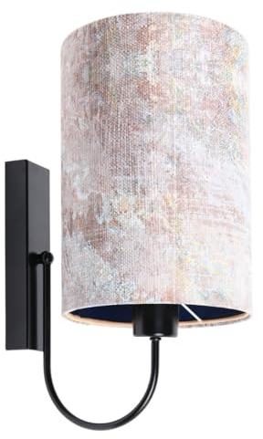 ONZENO Lightning Wandleuchte Portland Illusive 1 60W LED IP 20 Modern Wandleuchte für Innenraum Wohnzimmer, Wohnkultur, Nachttischlampe, Schlafzimmer Dekor, Kinderzimmer, 20x30x20cm (Bunt und Grau)