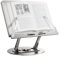 Buchständer zum Lesen, verstellbarer Buchhalter mit 360° drehbarem Fuß zum freihändigen Lesen, Kochbuchständer für die Küche, faltbarer tragbarer Buchständer für Büro (Aluminium-Farben)