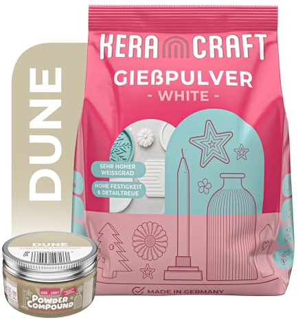 Keracraft Gießpulver 4,5kg inkl. 50g Powder Compound Dune - Farbiges Gießpulver zum Selbermachen