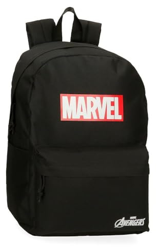 Joumma Marvel Mochila Escolar, Negro, 15,6 | Marvel Red logo