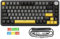MAMBASNAKE x Attack Shark X85PRO Teclado Mecánico con Junta, Teclado para Juegos 75% Inalámbrico con TFT Screen y CNC Knob, 2,4Ghz/BT5.1/USB-C, 5 Layer Padding, Hot-Swap Linear Switch,para PC,Mac,QMK