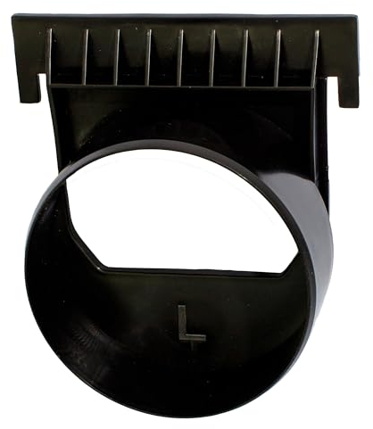 ScarMaxx - Canalina di drenaggio – in plastica – Connettore di Scarico con Raccordo per estremità della grondaia o Laterale – Sinistra – Collegamento a Tubo kg Ø 110 mm DN110