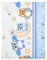 Baby Delux Wickelauflage Wickelunterlage 60x75 cm weiche Wickeltischauflage Baumwolle wasserdicht waschbar (Eule blau)