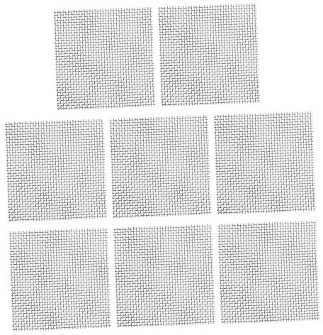 Yardwe Stainless Steel Wire Mesh Pad Set for Aquarium 8 Pieces Moss Met Grass Plant Fixed Net Fish Tank Mesh Pad