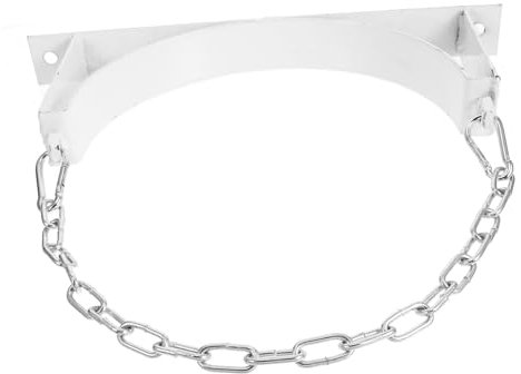 SOLUSTRE Gas Bottle Holder for Cylinder Wall Bracket for Gas Cylinder White Hook Expansion Tank Bracket