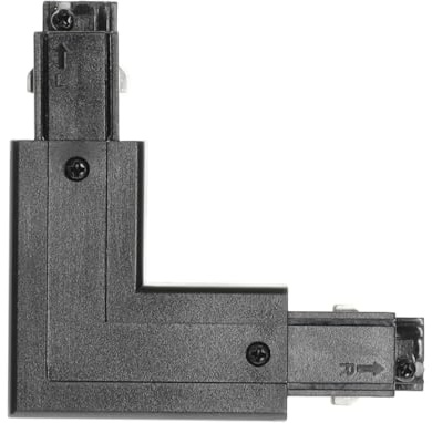 L-Verbinder für Schienenverbindung EXTERN LINKS SCHWARZ für LED NEXTRACK Komponenten 3-Phasen-Schienen-Set (Verbinder L extern LINKS SCHWARZ)