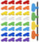 Sibba Cable Labels 32 Pcs Storage Cable Ties Write Cable Sticker Adhesive Identification Cable Tags Clearer Writing Cord Labels Multicolor Wire Management Tags for Office Home