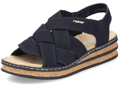 Rieker Damen Pantoletten 62908, Frauen Slipper